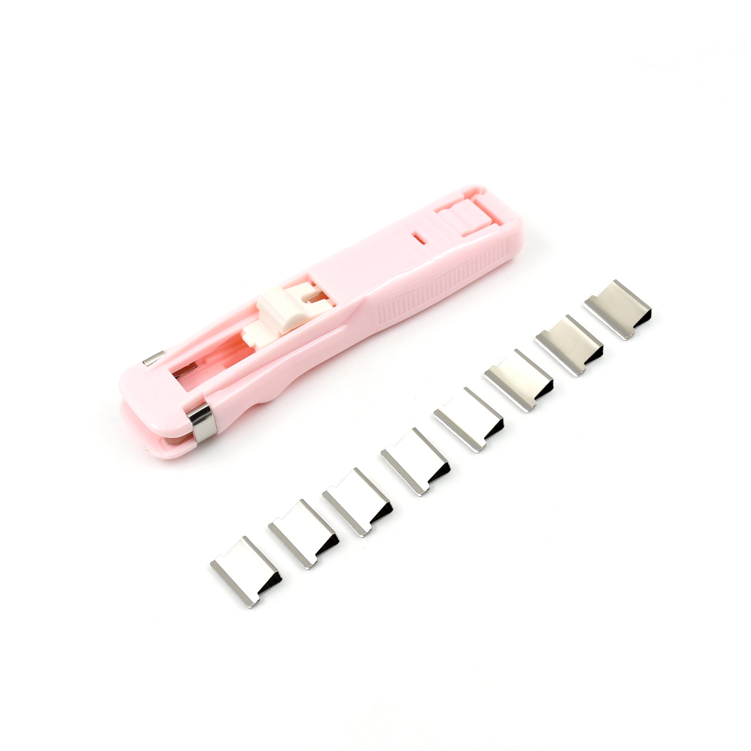Portable Paper Clamp With 8 Pcs Clip Dispenser Handheld Paper Fast Clam (1 Set) Portable Paper Clamp With 8 Pcs Clip Dispenser Handheld Paper Fast Clam (1 Set)